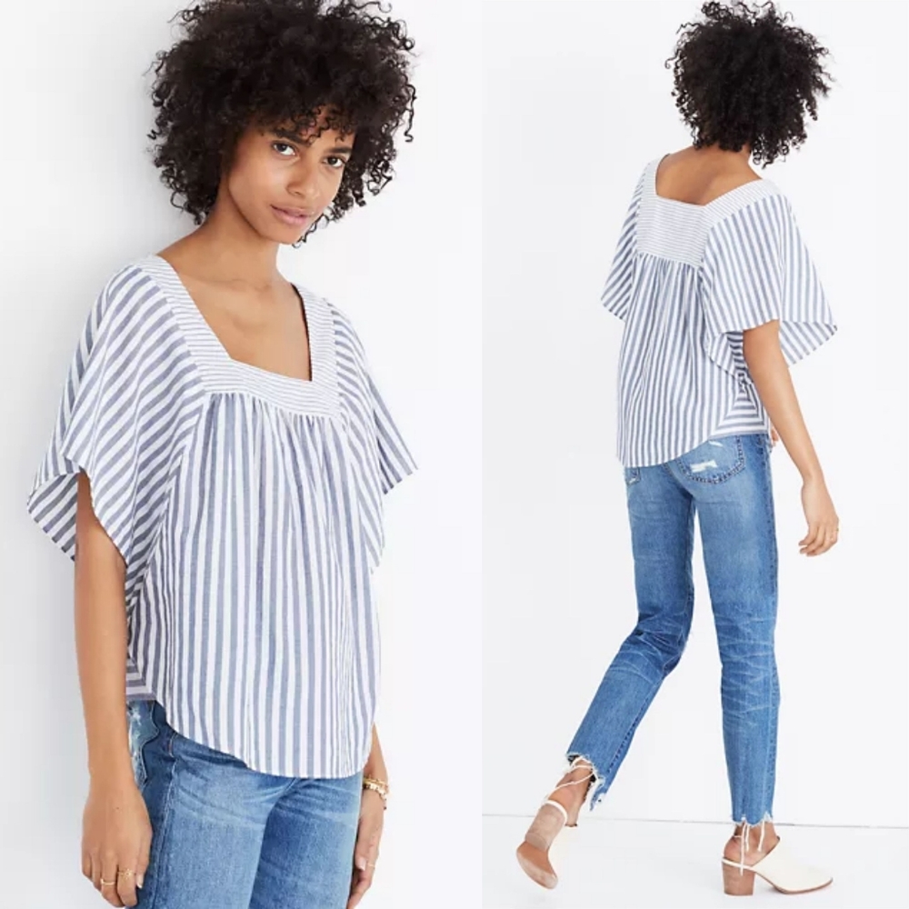 Madewell Striped Butterfly Top